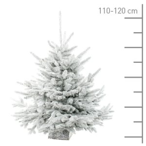 Sapin floqué blanc 110-120cm