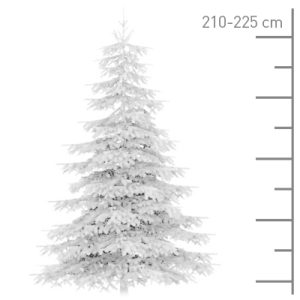 Sapin floqué blanc 210-225cm