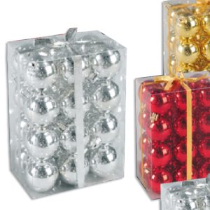 Pack boules déco 24pcs